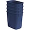 Acrimet Wastebasket, Deskside Bin, 3.25 Gallon/13 Quart/ 12 Liter (Plastic) (Blue Color), 4PK 576.4 - alternate 8