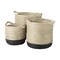 Homeroots 17" Black Water Hyacinth Basket 609420 - alternate 1