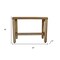 Homeroots Compact Rectangular Teak Shower Outdoor Bench With Shelf In Natural Finish 376748 - alternate 7
