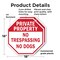 Signmission Private Property No Trespassing No, 18 inch X 18 inch, Plastic Sign, 2PK OC-P-2PACK-18-139 - alternate 7
