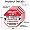 Signmission Security Alert This Farm Under 24 H, 10 inch X 10 inch, Aluminum Metal Signs, 5PK OC-A-5Pack-10-329 - alternate 6