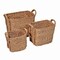 Happimess Clara Hand-Woven Hyacinth Rectangle Storage Floor Baskets with Handles, Natural (Set of 3), 3PK BSK2001A-3SET - alternate 5