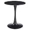 Leisuremod Bristol Round MDF Dining Table - Pedestal Base Kitchen Table, Modern Style BTBL-B27BLMT - alternate 9