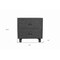 Homeroots 24" Gray Solid Wood Distressed Carved Scrollwork Two Drawer Nightstand 555406 - alternate 7