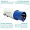 Walther-Werke Pin and Sleeve Plug, 60A, 3Ã¸Y 120/208 or 230, 3 Phase, 3 Pole, Blue, NEMA Not Rated 261509 - alternate 8