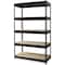 Hirsh 3800 Riveted Steel Shelving 5-Shelf Unit, 16D x 36W x 60H, Black 17126 - alternate 1