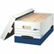 Bankers Box File Box, Corrugated Fiberboard, 12 in W, 24 in D, 10 in H, Lift-Off Locking Lid Closure 0063101 - alternate 1