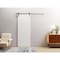 Vdomdoors Modern Barn Door 36" x 80" inches / Mela 0755 Painted White / 6.6FT Silver Rail Track Heavy Hardwar MELA0755BD-S-BEM-36 - alternate 1