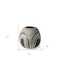 Homeroots 10" Brown And White Abstract Cylinder Ceramic Table Vase 397558 - alternate 6
