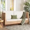 Bali & Pari Edda Natural Rattan Sofa with Upholstered Cushions, Style 3-Seater Couch for Living Room or Sunroom 266-14486-ZORO - alternate 9