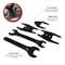 Performance Tool 5 pc. Fan Clutch Wrench Set, Ford GM Mazda Chrysler, 1/2 in. Dr w/ Case W89401 - alternate 6