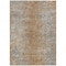 Homeroots 5' X 8' Terra Cotta Silver And Charcoal Oriental Washable Indoor Outdoor Area Rug 588847 - alternate 9