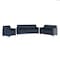 Flash Furniture HERCULES Diplomat Series Reception Set in Navy LeatherSoft BT-827-SET-NVY-GG - alternate 1