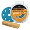 Powertec 5in 9 Holes Hook and Loop Assorted Sanding Disc, Ceramic, 80/120/220 Grit & Abrasive Cleaning Stick 45901CN - alternate 1