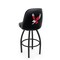 Holland Bar Stool Co Logo Grizzly Eastern Washington 25 in. Swivel Counter Stool with Black Wrinkle Finish L048 - alternate 1