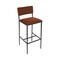 Bfm Seating Meghan Counter Height Stool, Grade 4 Upholstered Seat & Back - Steel Frame - Sand Black Finish JS33HM2183-2183SB - alternate 1