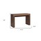 Homeroots 47" Brown Wood Block Console Table 555124 - alternate 5