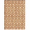 Homeroots 5' X 8' Copper And Beige Geometric Washable Indoor Outdoor Area Rug 596016 - alternate 8