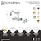 Kingston Brass Double-Handle Wall Mount Bathroom Faucet, Polished Chrome KS1251BEX - alternate 2
