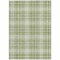Homeroots 3' X 5' Artichoke Green Brown And Ivory Plaid Washable Indoor Outdoor Area Rug 597069 - alternate 9