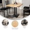 Flash Furniture Bennett 30 in x 48 in Solid Wood Indoor Tabletop in Natural with 27 in x 15 in Black Double Column GSF-REC3048-NAT-TB002B-GG - alternate 10