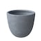 Leisuremod Dahlia Tapered Round Fiberstone & MgO Clay Planter with Cover, Weather-Resistant DP14AC - alternate 1
