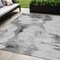 Homeroots 5' X 8' Gray Silver And Charcoal Abstract Washable Indoor Outdoor Area Rug 582669 - alternate 1