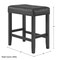 Alaterre Furniture Madison Backless Counter Height Stool Black Finish with Black PU AVMA21P0 - alternate 14