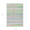 Homeroots 5' X 8' Mint Green Pink And Blue Striped Washable Indoor Outdoor Area Rug 597338 - alternate 7