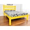 Homeroots Canary Yellow Solid Wood Full Bed Frame 546748 - alternate 7