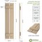 Ekena Millwork Rustic Two Board Spaced Board-n-Batten Rough Cedar Faux Wood Shutters, 11 1/2W x 68H, PR SHUBSS11X68RCPR - alternate 16