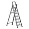 Wrightmaster 6.3 ft. 7-Step Steel Step Ladder, 10 ft. Reach w/Non-Marring Feet 300 lb. Capacity ZoroQHL7BT - alternate 1