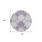 Homeroots 8' Purple And Ivory Round Geometric Washable Indoor Outdoor Area Rug 593626 - alternate 6