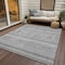 Homeroots 8' X 10' Silver Gray And Ivory Southwestern Washable Indoor Outdoor Area Rug 582857 - alternate 9