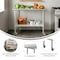 Flash Furniture Reese 30in. x 48in. Work Table, SS Top Shelf, 4in. Backsplash, Adjustable Undershelf, 4 Casters NH-WT-3048-GG-B4-CAS-GG - alternate 9