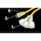Southwire SJTW Extension Cord Adapter, 12 AWG, Indoor/Outdoor, 12/3, 3 Outlets, Yellow, PVC, 50 ft 2827 - alternate 15