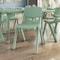 Flash Furniture Plastic Stacking School Chairs with 10.5 in Seat Height in Sage, 2PK 2-YU-YCX-003-SAGE-GG - alternate 10