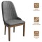 Leisuremod Verisma Collection Modern Wooden Dining Chair in Grey VC57GR - alternate 9
