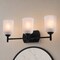 Vaxcel Laurelhurst 3-Light Vanity Light, Matte Black, White Marble Glass, 22-In. Wide W0577 - alternate 8