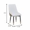 Leisuremod Allure Tufted PU Leather Side Dining Chair, Gold Accent Base AC52WBL - alternate 10
