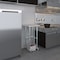Amgood 20in D x 20in L Stainless Steel Open Base Table, 3in Casters AMG WT-2020-RCB-WHEELS-Z - alternate 7