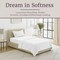 Lavish Home Brushed Microfiber Twin Sheet Set- 3 Piece Bed Linens-Fitted & Flat Sheets, Plus A Pillowcase, White 66-MF75S-T-WHT - alternate 5