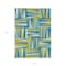 Homeroots 8' X 10' Teal Blue Green And Ivory Geometric Washable Indoor Outdoor Area Rug 598307 - alternate 8