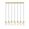 Z-Lite Aimie 7-Light Linear Chandelier, 7 in W, Modern Gold 828P7-7L-MGLD - alternate 8