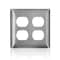 Leviton Wall Plate, Toggle, Stainless Steel SS82-40 - alternate 1