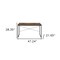 Homeroots 47" Brown and Black Computer Desk 286419 - alternate 7