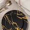 Smarty Had A Party 13 Black with Gold Marble Round Disposable Paper Charger Plates 120 Plates, 120PK 2690-RGBM-CASE - alternate 10