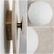 Jonathan Y Tivoli 9.75" Modern Minimalist 1-Light Ovoid Travertine LED Wall Sconce, Light Brown JYL5901A - alternate 9