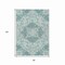 Homeroots 8' X 10' Teal Blue And Ivory Medallion Washable Indoor Outdoor Area Rug 617470 - alternate 8