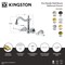 Kingston Brass Double-Handle Wall Mount Bathroom Faucet, Antique Brass KS1253BPL - alternate 2